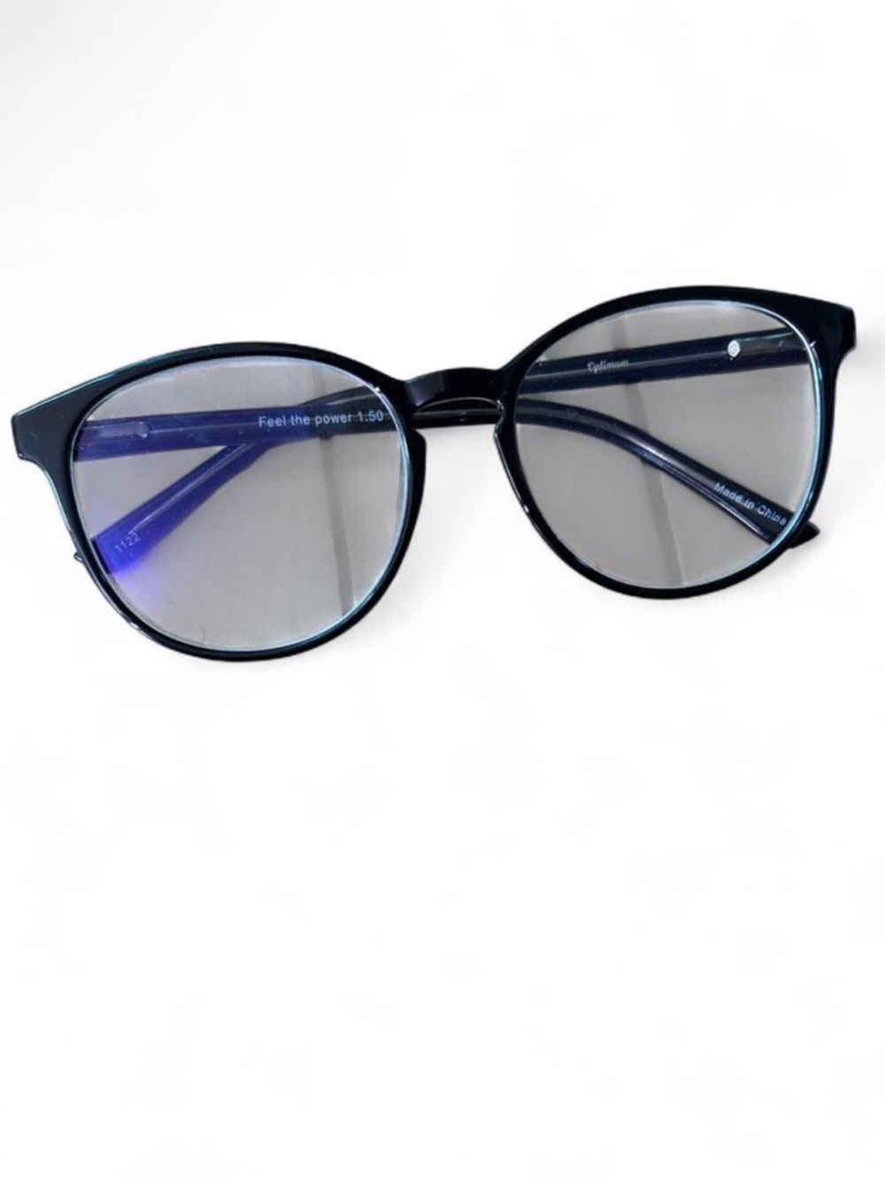 Classic Black Round Women's Glasses - Unknown Brand